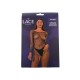 Bodystocking de Rejilla Brillantes Manga Larga LJ-4