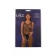 Bodystocking de Rejilla Brillantes con Tirantes LJ-4