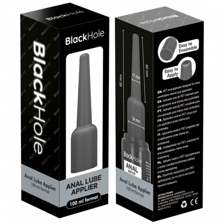 Aplicador Lubricante Anal Black Hole 100 ml.