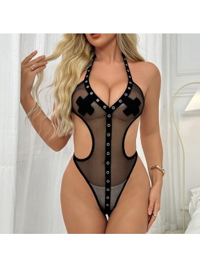 Body de Malla con Pezoneras DE NAMOUR
