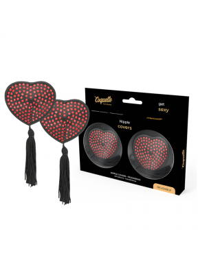 Pezoneras Coquette Rojo-Negro