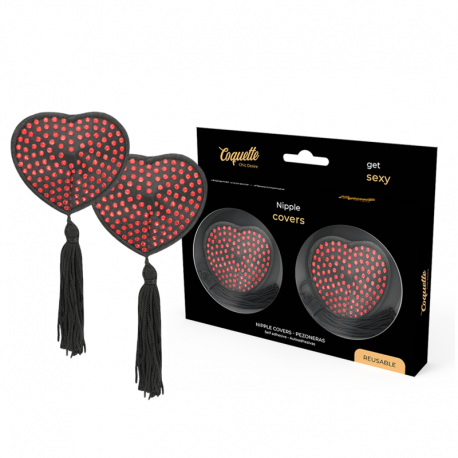 Pezoneras Coquette Rojo-Negro