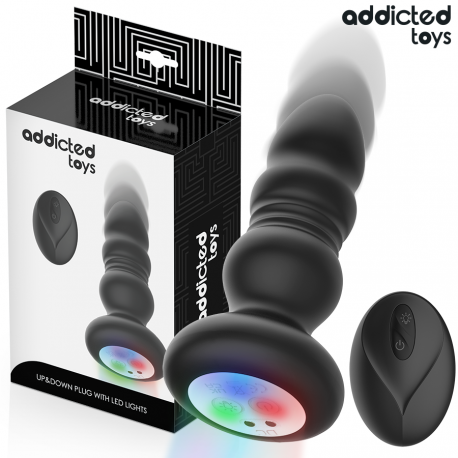 Plug Anal con THRUSTING Y LUZ LED Addicted Toys