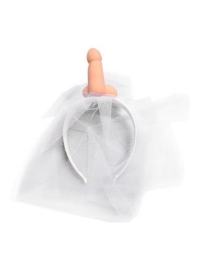 Diadema Velo con Penis Novia
