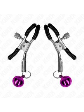 Pinzas Pezones con Campanilla Violeta KINK