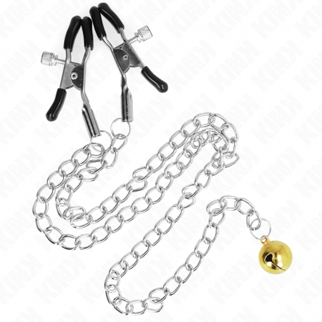 Pinzas Pezones con Cadena Cascabel KINK
