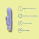 Vibrador Doble Rabbit Thrusting MINA