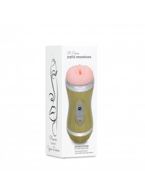 Masturbador Vagina Vibrador Doble Delight The Boss